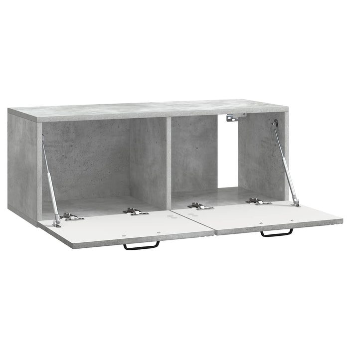 Oglindă TV montată pe perete Gri Beton 78,5 x 31 x 30 cm - WALTI WALTI