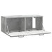 Oglindă TV montată pe perete Gri Beton 78,5 x 31 x 30 cm - WALTI WALTI