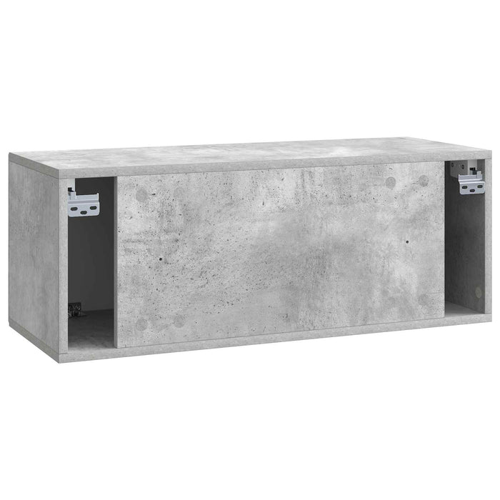 Oglindă TV montată pe perete Gri Beton 78,5 x 31 x 30 cm - WALTI WALTI