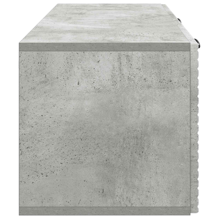 Oglindă TV montată pe perete Gri Beton 78,5 x 31 x 30 cm - WALTI WALTI