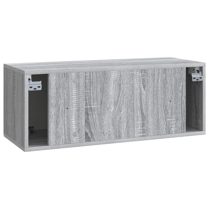 Oglindă TV montată pe perete Sonoma gri 78,5 x 31 x 30 cm - WALTI WALTI