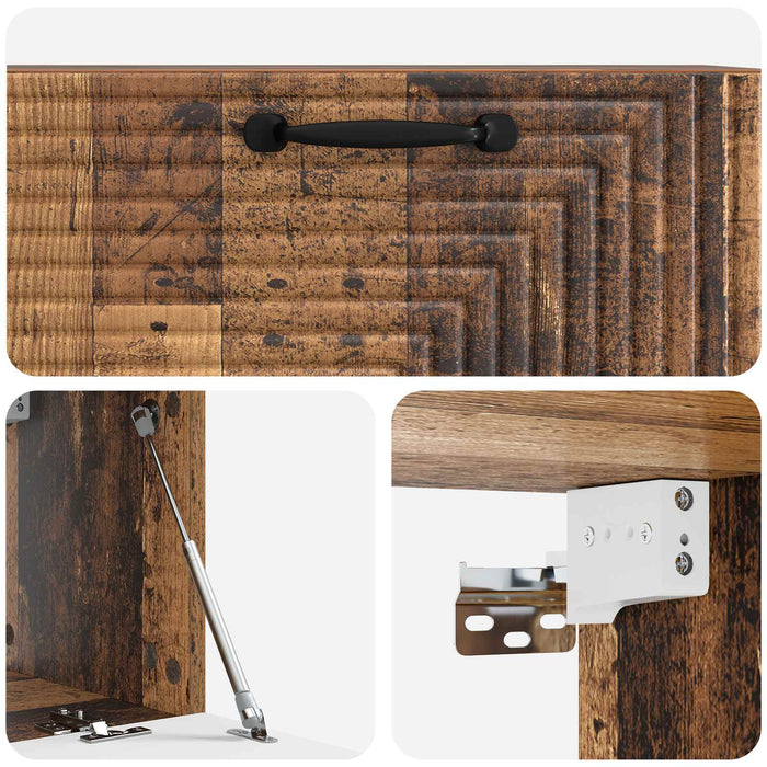 Oglindă TV montată pe perete Lemn vechi 78,5 x 31 x 30 cm - WALTI WALTI
