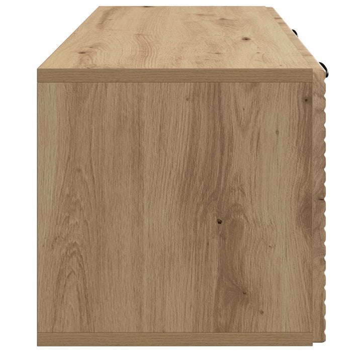 Oglindă TV montată pe perete Stejar Artizanal 78,5 x 31 x 30 cm - WALTI WALTI