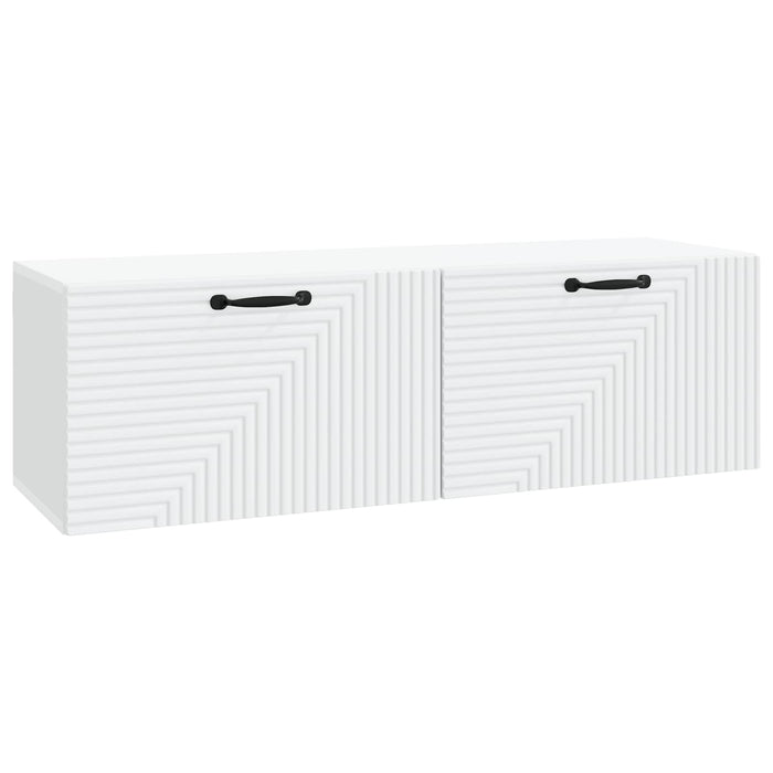 Oglindă TV montată pe perete Alb 98 x 31 x 30 cm Lemn prelucrat - WALTI WALTI