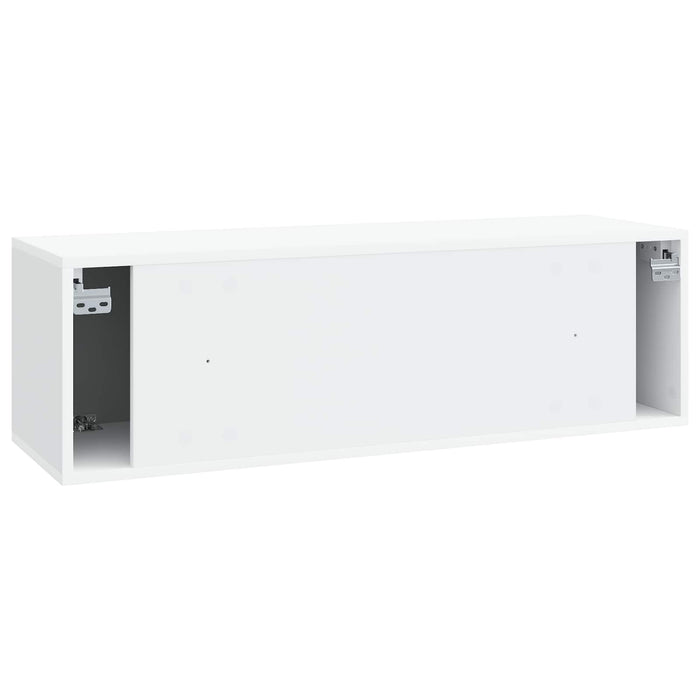 Oglindă TV montată pe perete Alb 98 x 31 x 30 cm Lemn prelucrat - WALTI WALTI