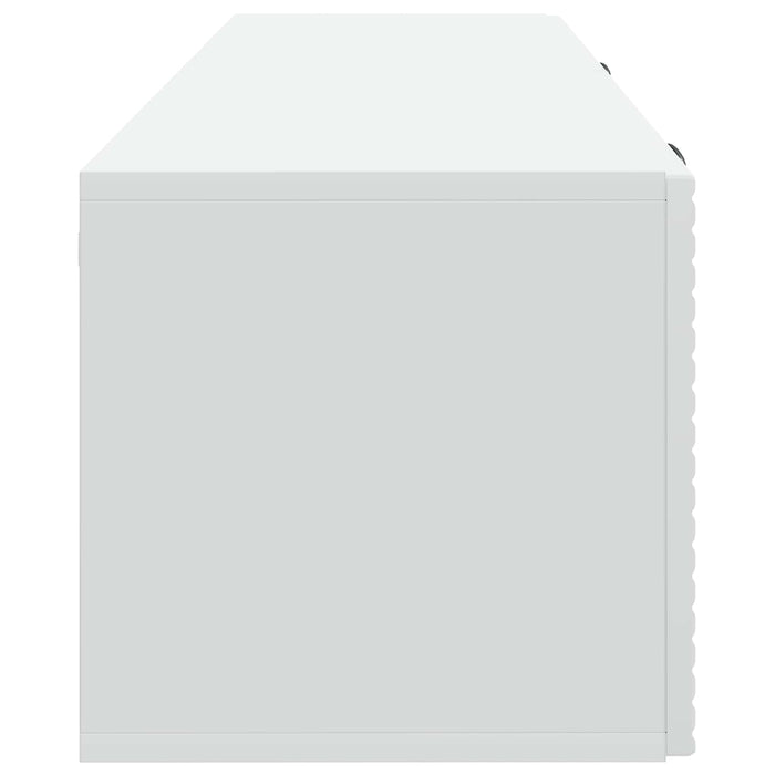 Oglindă TV montată pe perete Alb 98 x 31 x 30 cm Lemn prelucrat - WALTI WALTI