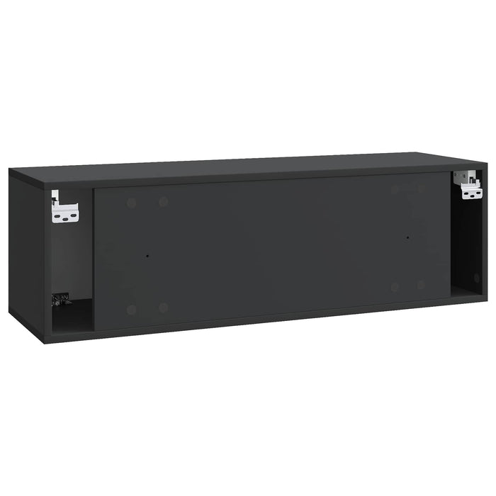 Oglindă TV montată pe perete Pe perete Negru 98 x 31 x 30 cm - WALTI WALTI