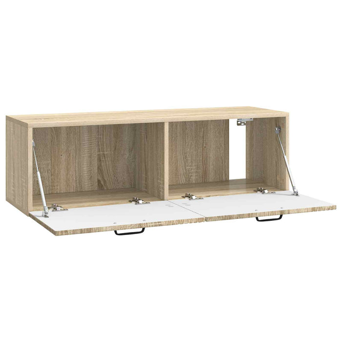 Oglindă TV montată pe perete Stejar Sonoma 98 x 31 x 30 cm - WALTI WALTI
