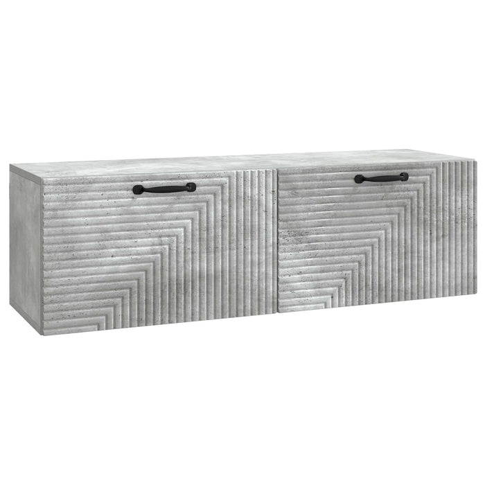 Oglindă TV montată pe perete Gri Beton 98 x 31 x 30 cm - WALTI WALTI