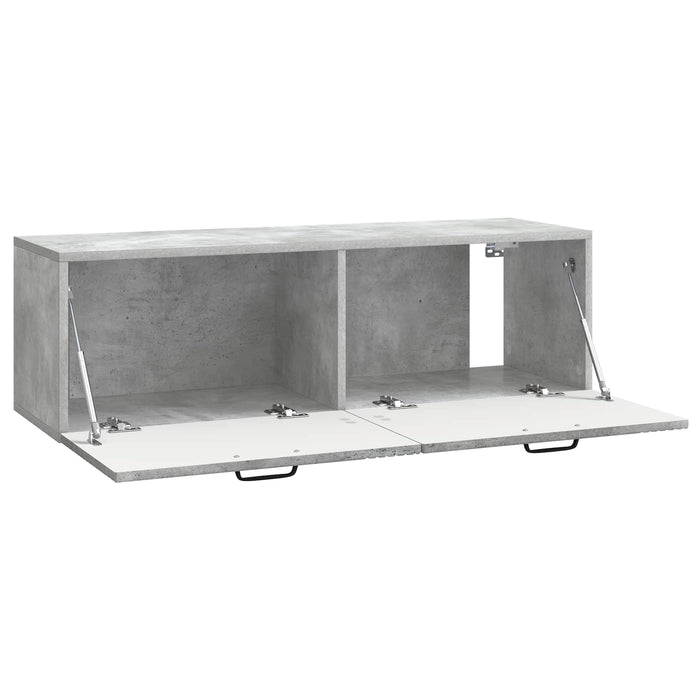 Oglindă TV montată pe perete Gri Beton 98 x 31 x 30 cm - WALTI WALTI