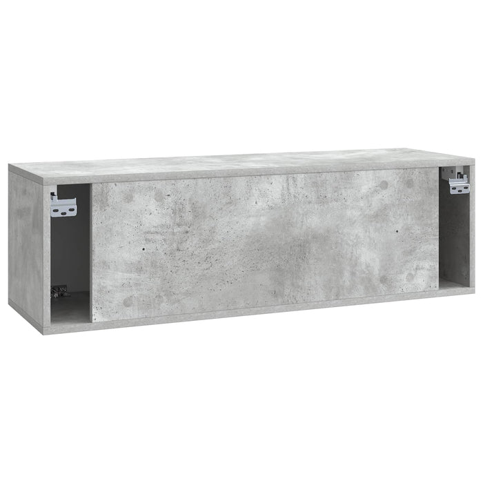 Oglindă TV montată pe perete Gri Beton 98 x 31 x 30 cm - WALTI WALTI