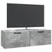 Oglindă TV montată pe perete Gri Beton 98 x 31 x 30 cm - WALTI WALTI