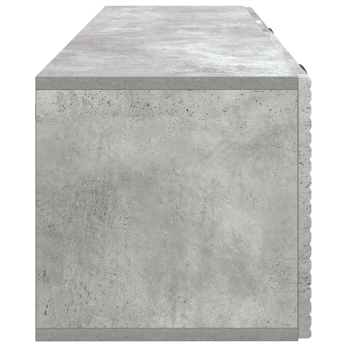 Oglindă TV montată pe perete Gri Beton 98 x 31 x 30 cm - WALTI WALTI