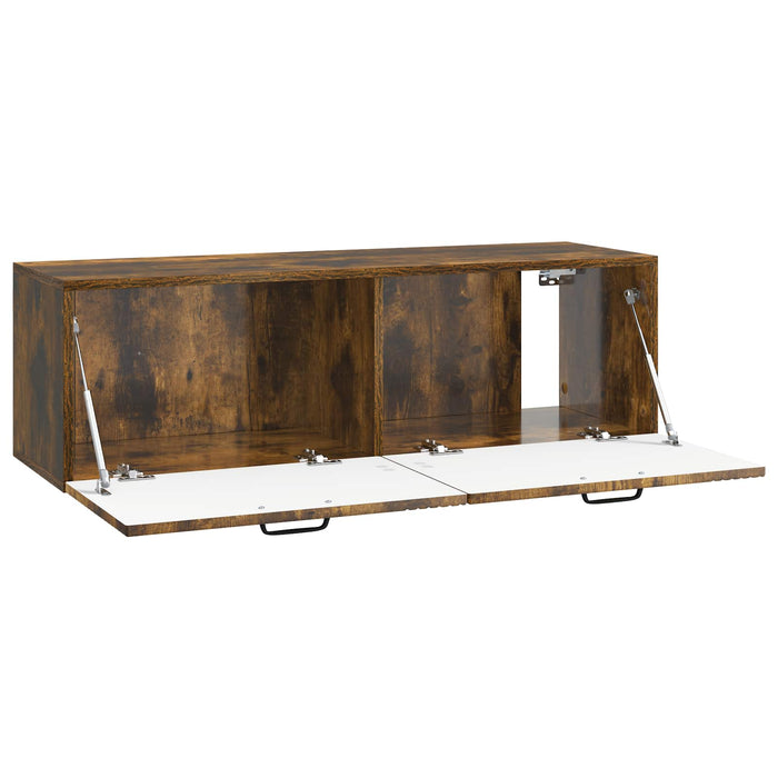 Oglindă TV montată pe perete Stejar fumuriu 98 x 31 x 30 cm - WALTI WALTI