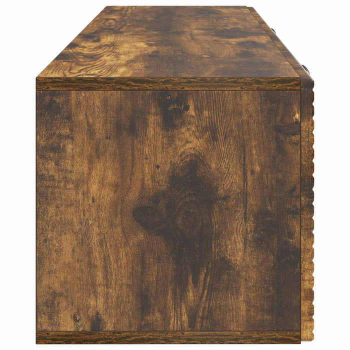 Oglindă TV montată pe perete Stejar fumuriu 98 x 31 x 30 cm - WALTI WALTI