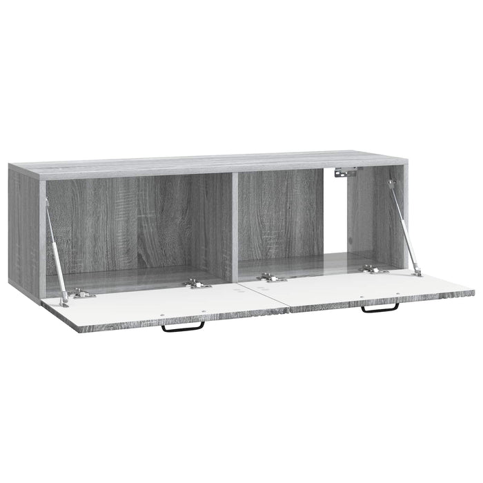 Oglindă TV montată pe perete Sonoma gri 98 x 31 x 30 cm - WALTI WALTI