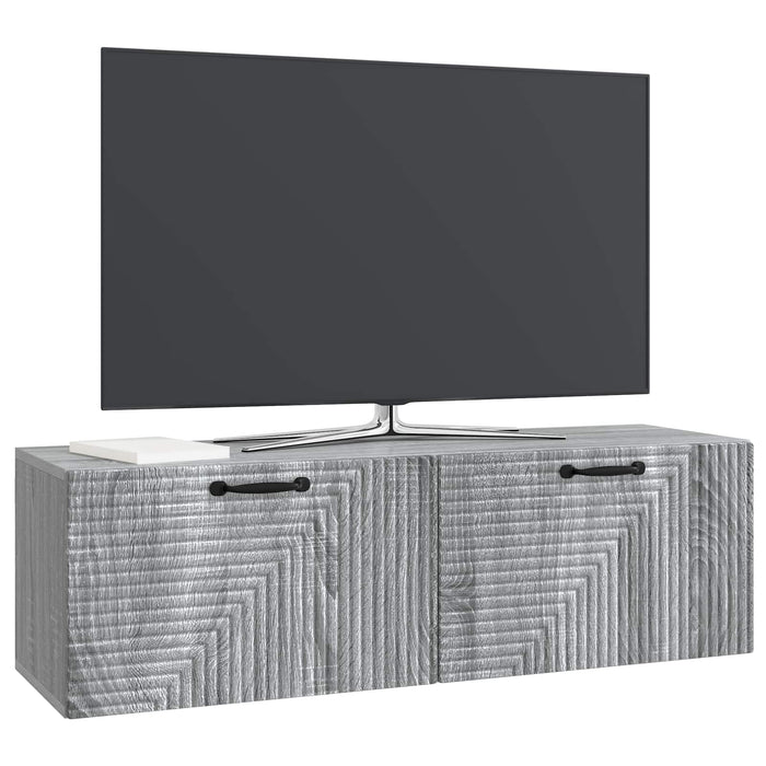 Oglindă TV montată pe perete Sonoma gri 98 x 31 x 30 cm - WALTI WALTI