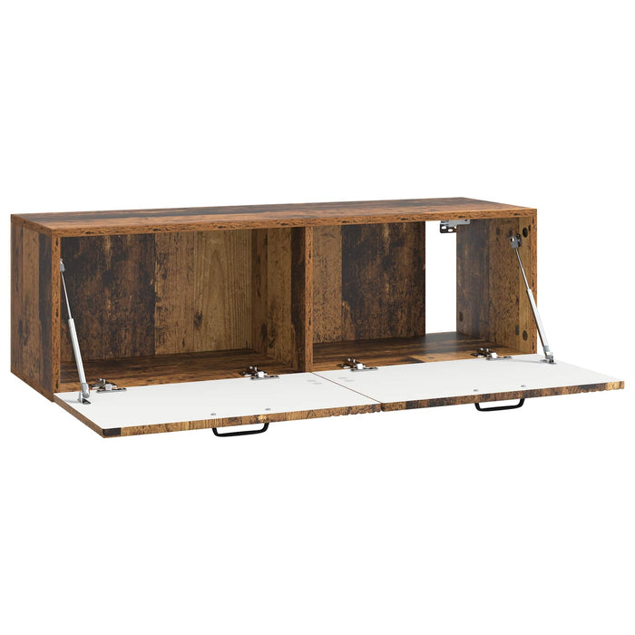 Oglindă TV montată pe perete Lemn vechi 98 x 31 x 30 cm - WALTI WALTI