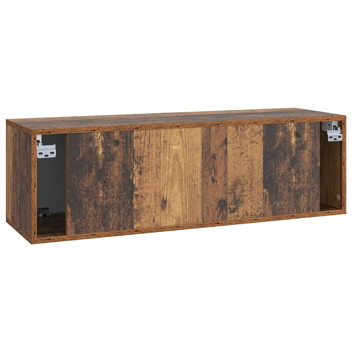 Oglindă TV montată pe perete Lemn vechi 98 x 31 x 30 cm - WALTI WALTI