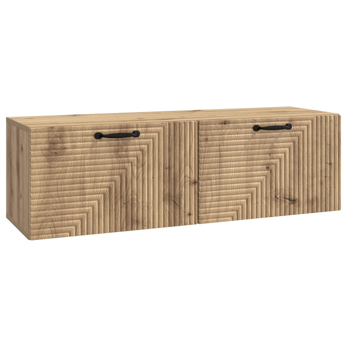 Oglindă TV montată pe perete Stejar Artizanal 98 x 31 x 30 cm - WALTI WALTI