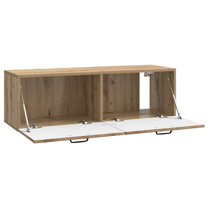 Oglindă TV montată pe perete Stejar Artizanal 98 x 31 x 30 cm - WALTI WALTI