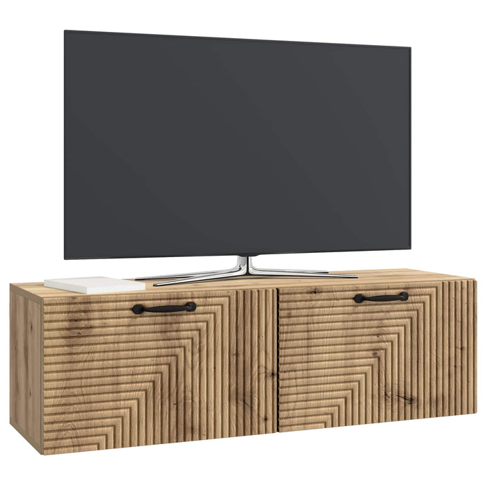 Oglindă TV montată pe perete Stejar Artizanal 98 x 31 x 30 cm - WALTI WALTI