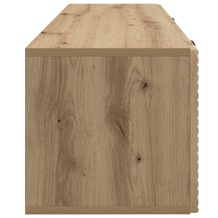 Oglindă TV montată pe perete Stejar Artizanal 98 x 31 x 30 cm - WALTI WALTI