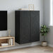 Dulap montat pe perete Negru 66 x 34,5 x 90 cm Lemn prelucrat - WALTI WALTI