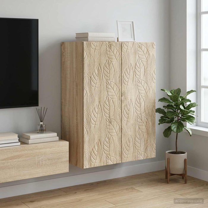 Dulap montat pe perete Stejar Sonoma 66 x 34,5 x 90 cm - WALTI WALTI