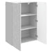 Dulap montat pe perete Alb foarte lucios 66 x 34,5 x 90 cm - WALTI WALTI