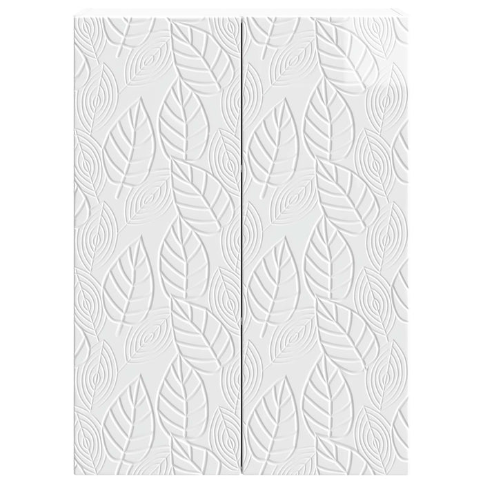 Dulap montat pe perete Alb foarte lucios 66 x 34,5 x 90 cm - WALTI WALTI