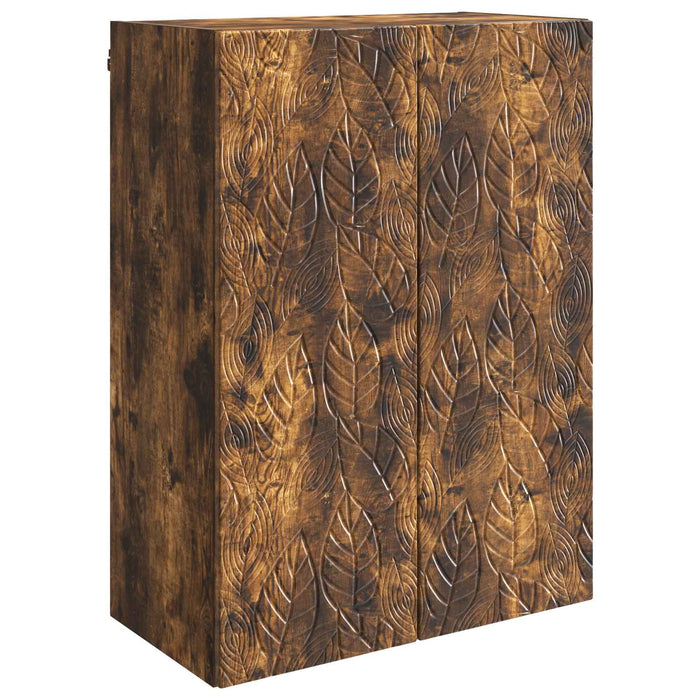Dulap montat pe perete Stejar fumuriu 66 x 34,5 x 90 cm - WALTI WALTI