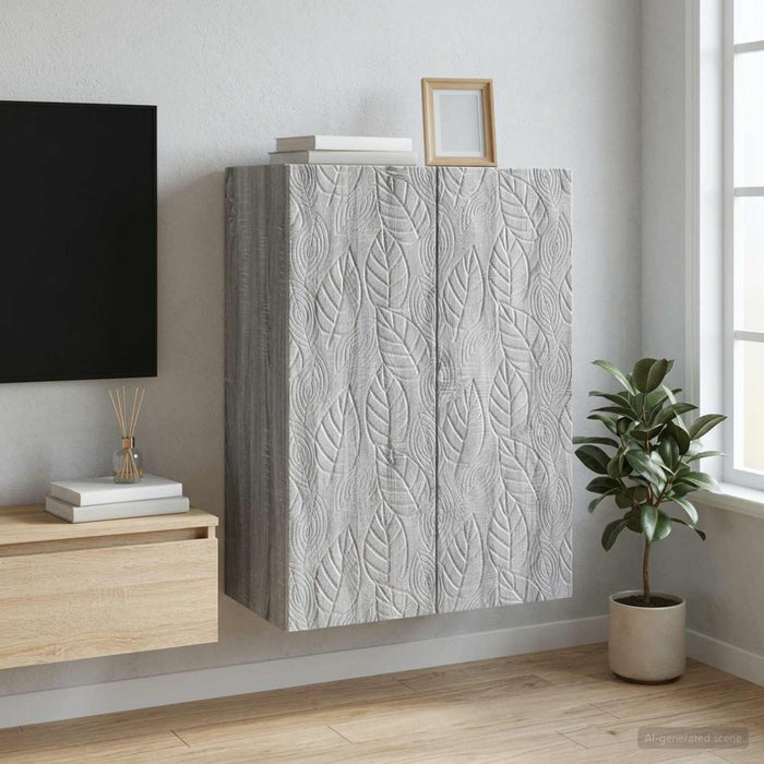 Dulap montat pe perete Sonoma gri 66 x 34,5 x 90 cm - WALTI WALTI