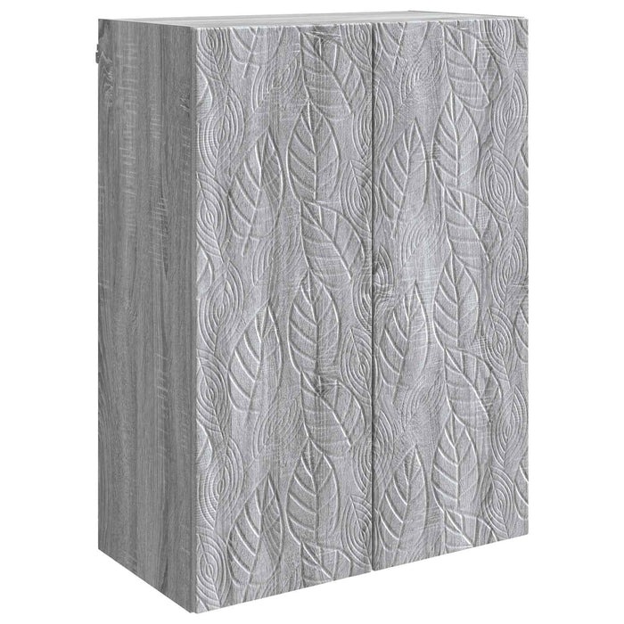 Dulap montat pe perete Sonoma gri 66 x 34,5 x 90 cm - WALTI WALTI