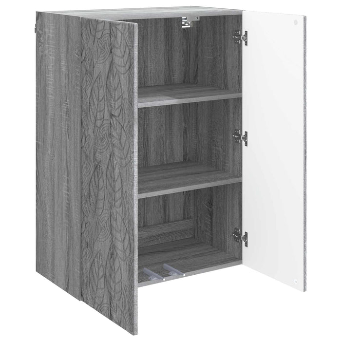 Dulap montat pe perete Sonoma gri 66 x 34,5 x 90 cm - WALTI WALTI