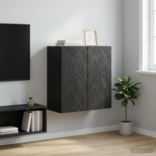 Dulap montat pe perete Negru 59 x 31 x 60 cm Lemn prelucrat - WALTI WALTI