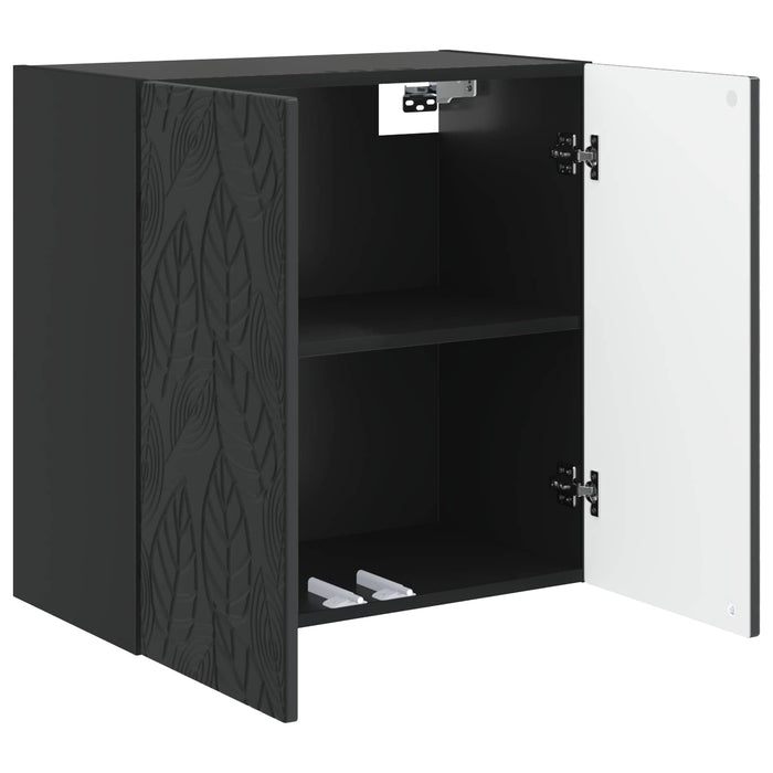 Dulap montat pe perete Negru 59 x 31 x 60 cm Lemn prelucrat - WALTI WALTI