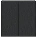 Dulap montat pe perete Negru 59 x 31 x 60 cm Lemn prelucrat - WALTI WALTI