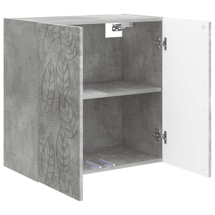 Dulap montat pe perete Gri Beton 59 x 31 x 60 cm Lemn prelucrat - WALTI WALTI