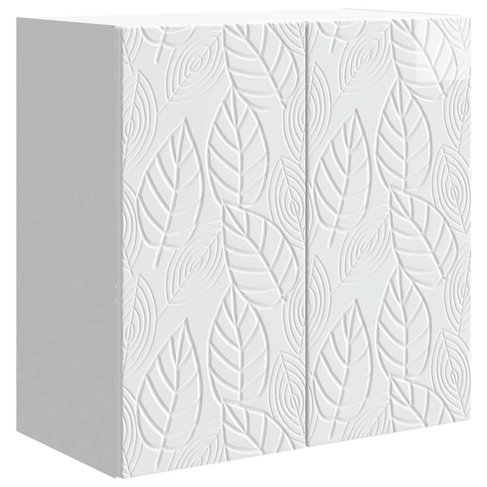 Dulap montat pe perete Alb foarte lucios 59 x 31 x 60 cm - WALTI WALTI