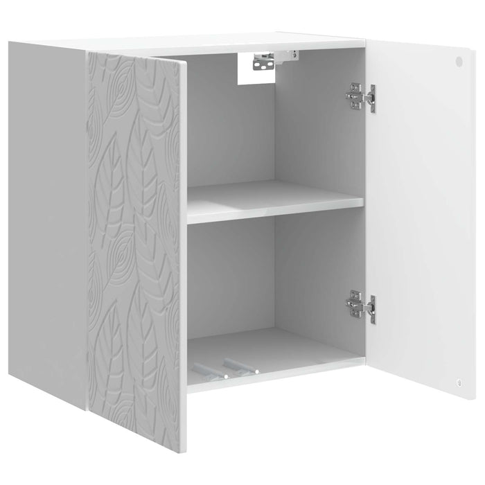 Dulap montat pe perete Alb foarte lucios 59 x 31 x 60 cm - WALTI WALTI