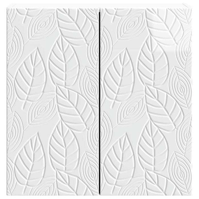 Dulap montat pe perete Alb foarte lucios 59 x 31 x 60 cm - WALTI WALTI