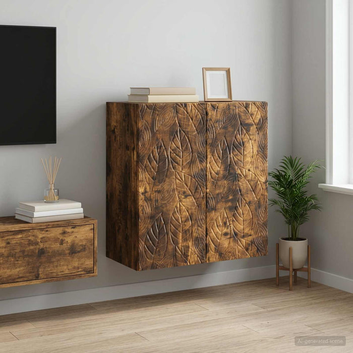 Dulap montat pe perete Stejar fumuriu 59 x 31 x 60 cm - WALTI WALTI