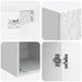 Dulap montat pe perete Alb 33 x 34,5 x 90 cm Lemn prelucrat - WALTI WALTI