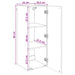 Dulap montat pe perete Alb 33 x 34,5 x 90 cm Lemn prelucrat - WALTI WALTI