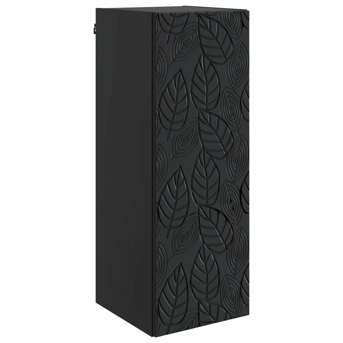 Dulap montat pe perete Negru 33 x 34,5 x 90 cm Lemn prelucrat - WALTI WALTI
