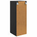 Dulap montat pe perete Negru 33 x 34,5 x 90 cm Lemn prelucrat - WALTI WALTI