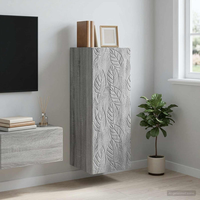 Dulap montat pe perete Sonoma gri 33 x 34,5 x 90 cm - WALTI WALTI