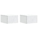 Masă laterală montată pe perete 2 pcs Alb 34,5 x 33 x 20 cm - WALTI WALTI