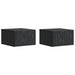 Masă laterală montată pe perete 2 pcs Negru 34,5 x 33 x 20 cm - WALTI WALTI